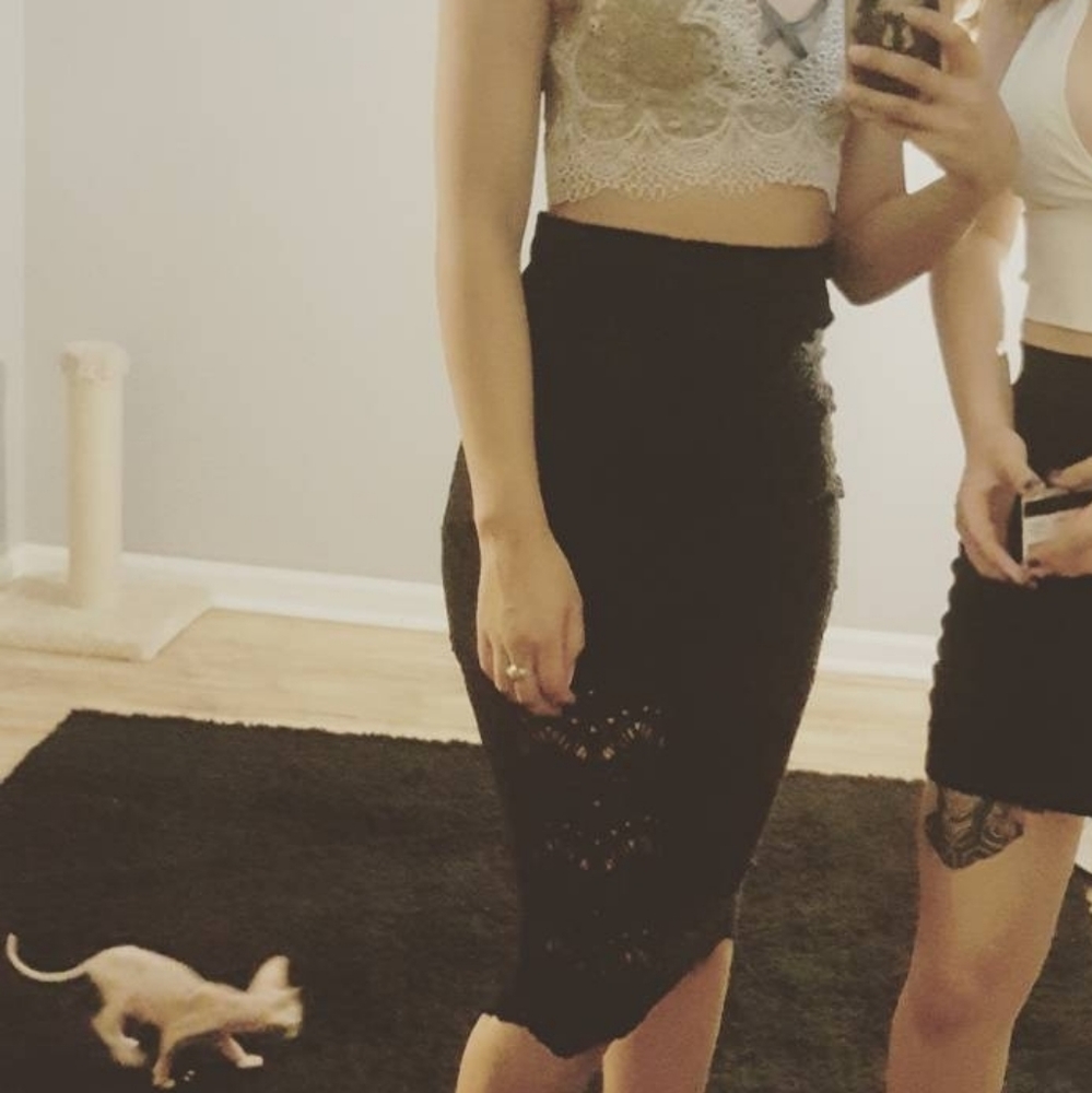 Lace Pencil Skirt sz Small